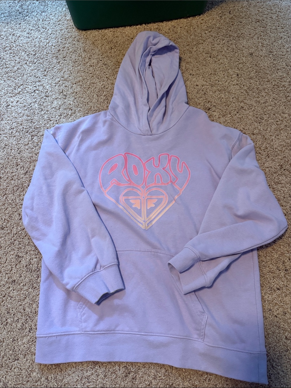 Roxy Lilac Hoodie with Pink Logo